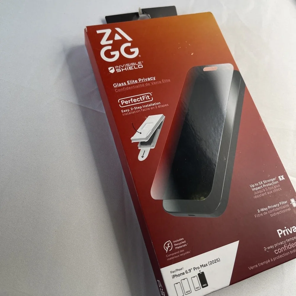 ZAGG Apple iPhone Air Screen Protector Glass Elite Privacy 6.9 Pro Max (2025)